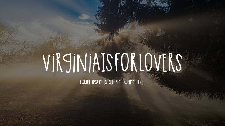 VirginiaIsForLovers Font