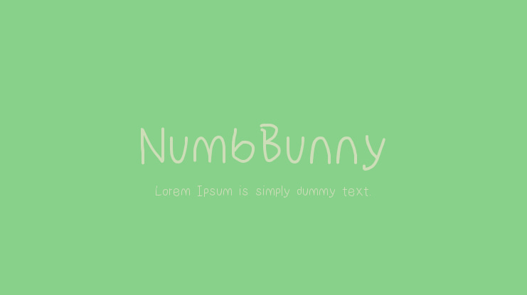 NumbBunny Font Family