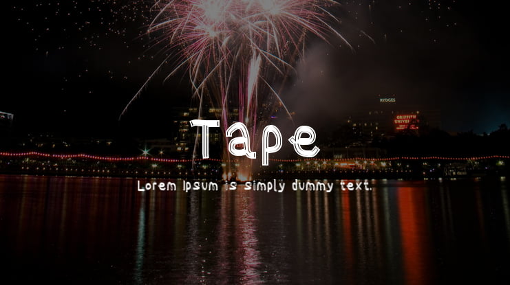 Tape Font Family