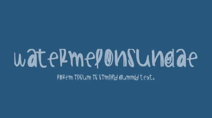 WatermelonSundae Font