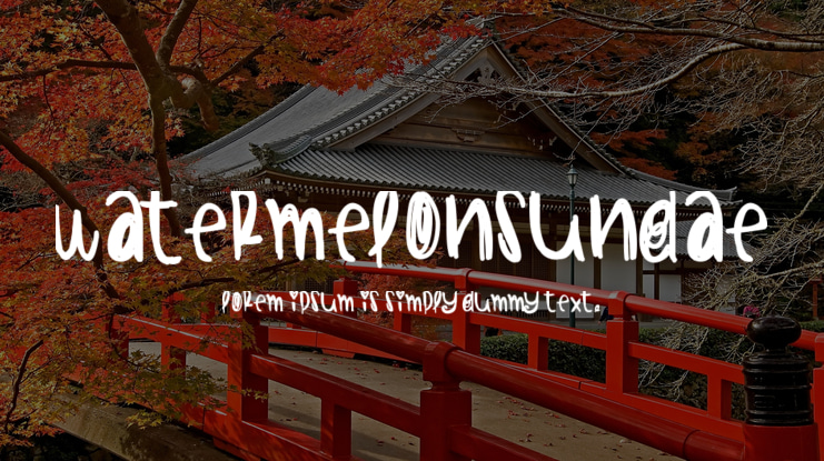 WatermelonSundae Font