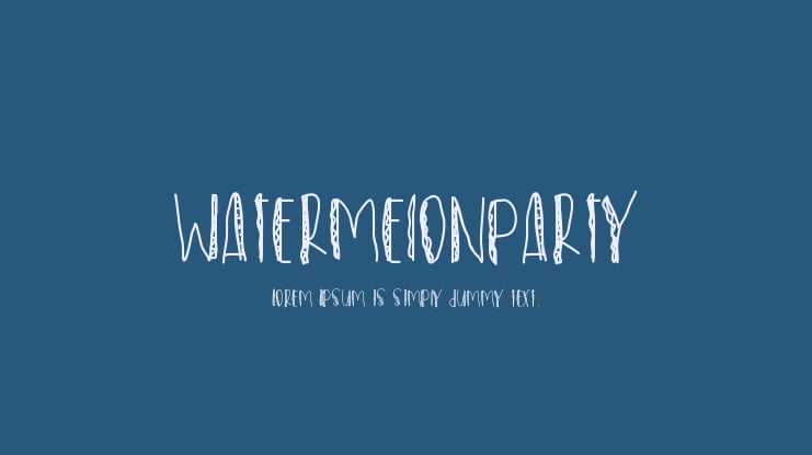WatermelonParty Font