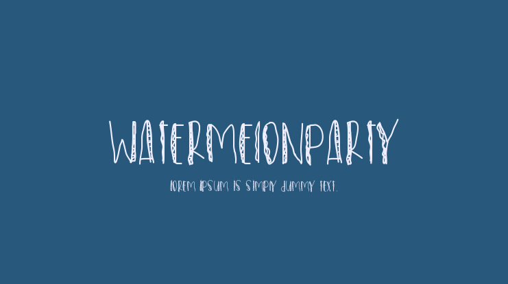 WatermelonParty Font