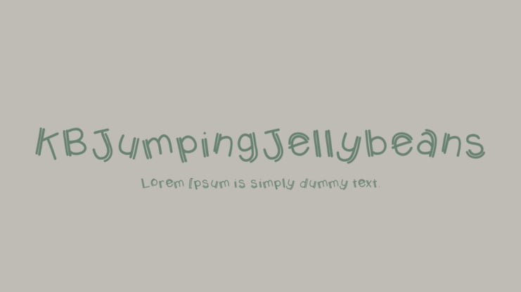 KBJumpingJellybeans Font