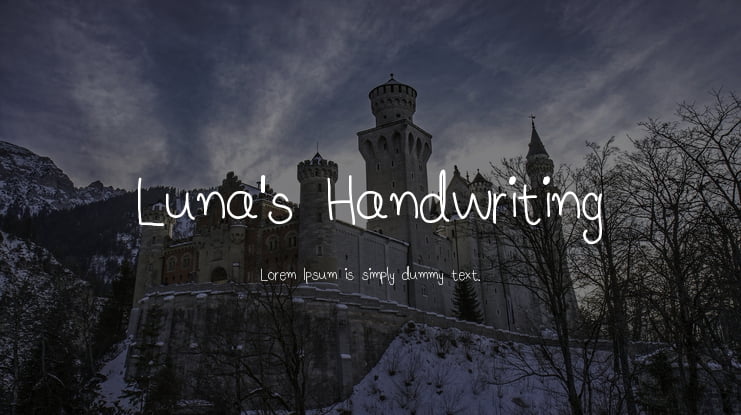 Luna's Handwriting Font