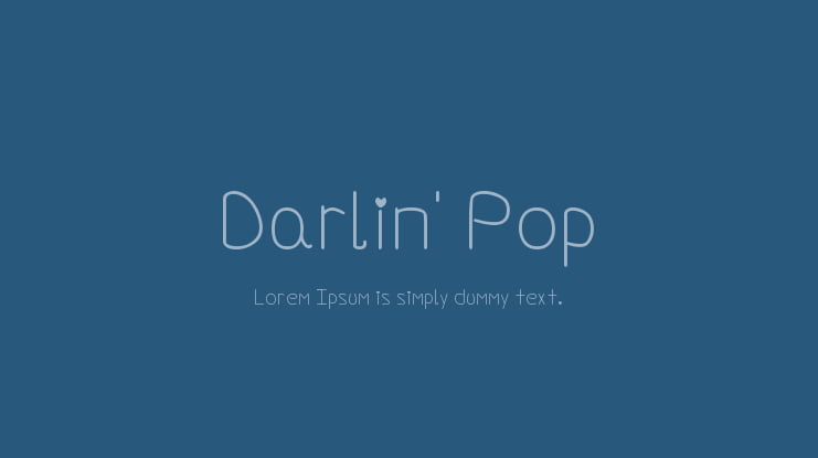 Darlin' Pop Font Family