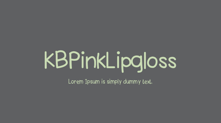 KBPinkLipgloss Font
