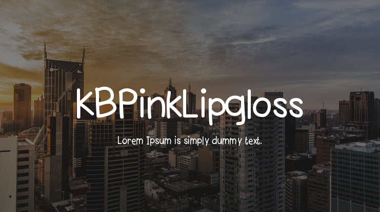 KBPinkLipgloss Font