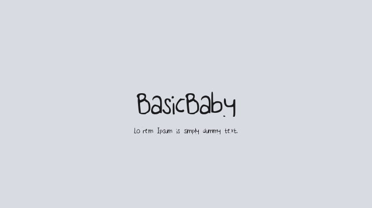 BasicBaby Font