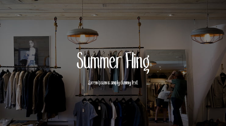 Summer Fling Font