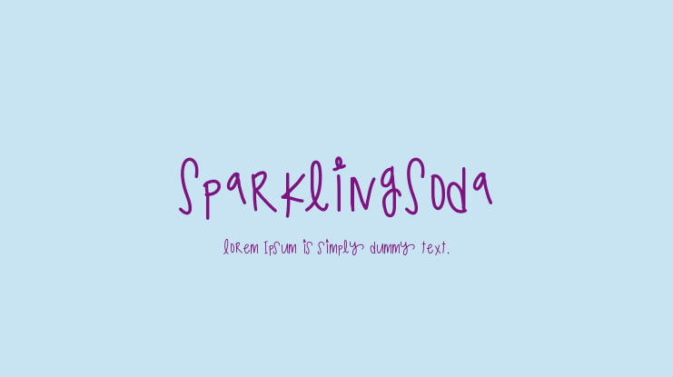 SparklingSoda Font