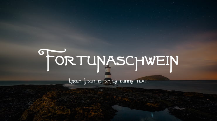 Fortunaschwein Font