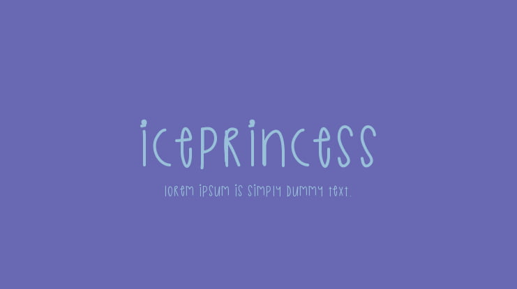 IcePrincess Font