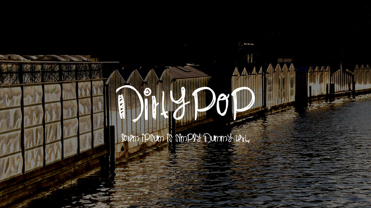 DirtyPop Font