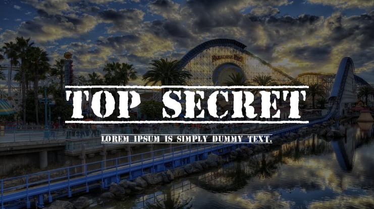 Top Secret Font