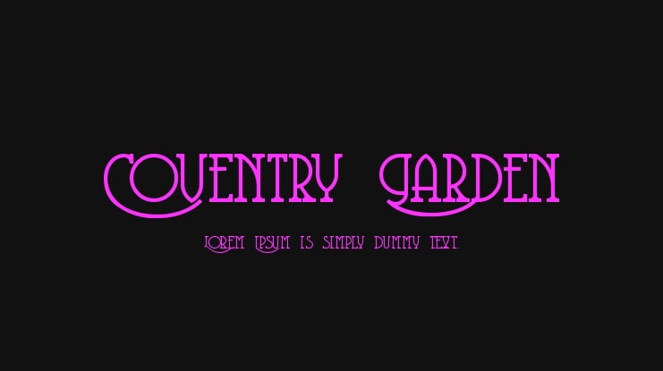Coventry Garden Font