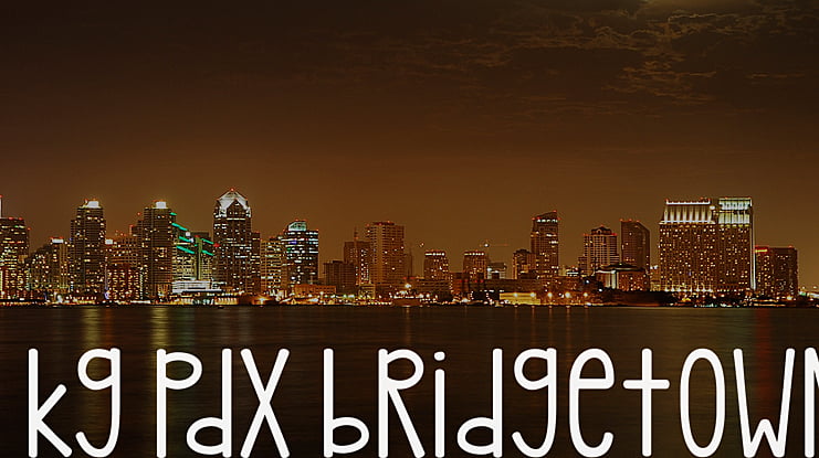kg pdx bridgetown Font