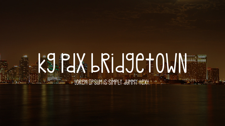 kg pdx bridgetown Font