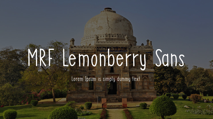 MRF Lemonberry Sans Font