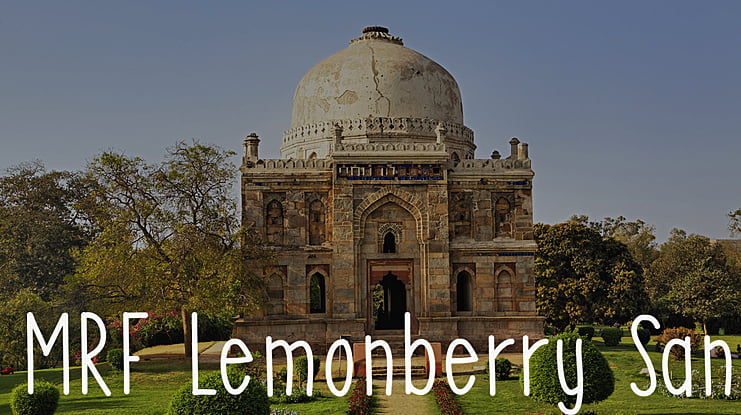 MRF Lemonberry Sans Font