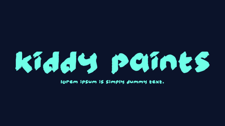 Kiddy Paints Font