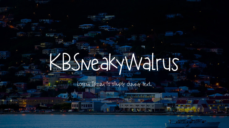 KBSneakyWalrus Font