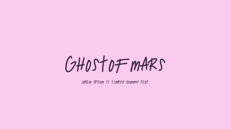 GhostOfMars Font