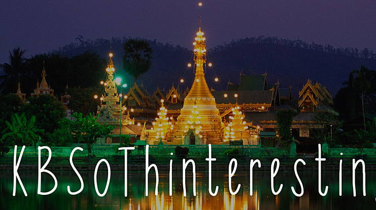 KBSoThinteresting Font Family