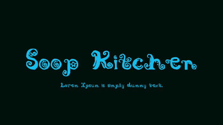 Soop Kitchen Font
