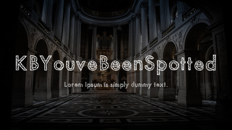 KBYouveBeenSpotted Font