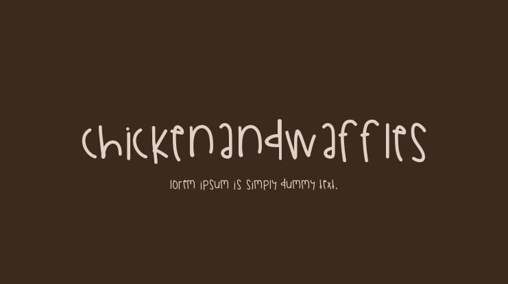 ChickenAndWaffles Font