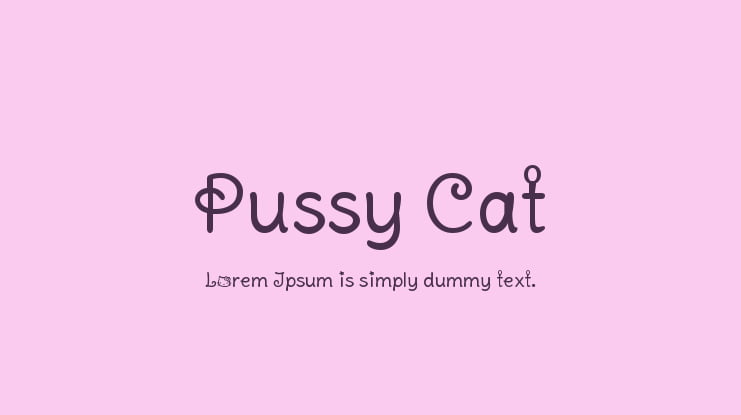 Pussy Cat Font