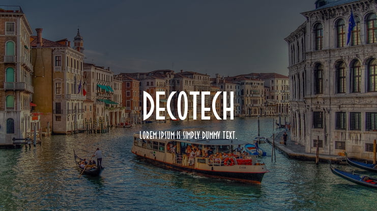 DecoTech Font Family