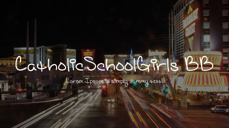 CatholicSchoolGirls BB Font Family