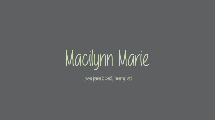 Macilynn Marie Font