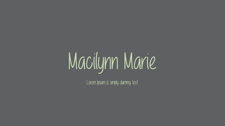 Macilynn Marie Font