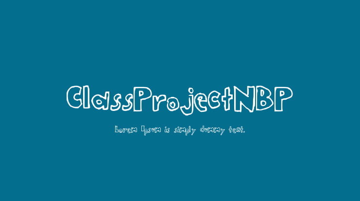 ClassProjectNBP Font