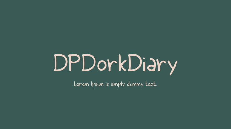 DPDorkDiary Font