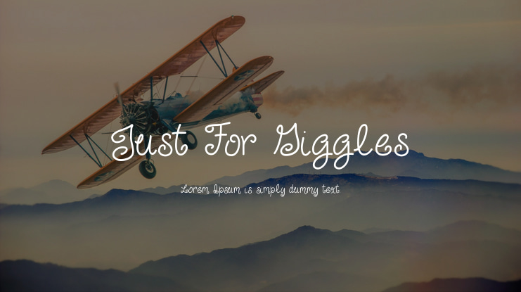 Just For Giggles Font Family