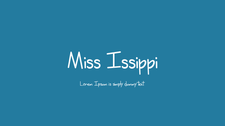 Miss Issippi Font