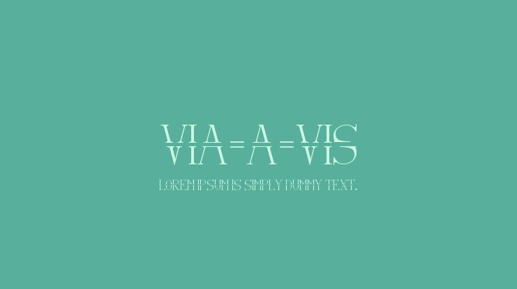 Via-A-Vis Font