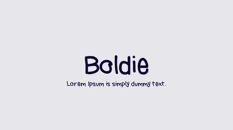 Boldie Font