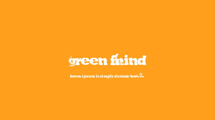 GREEN MIND Font