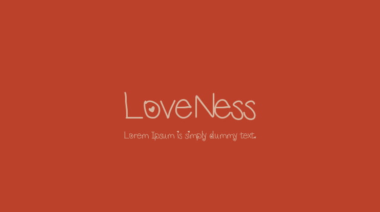 LoveNess Font