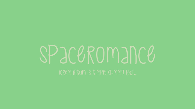 SpaceRomance Font
