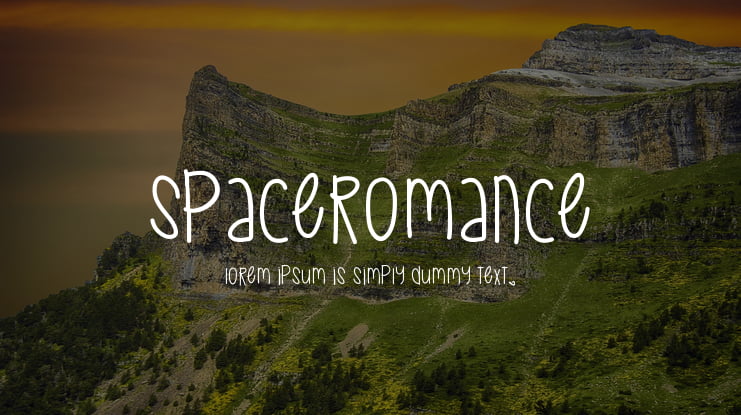 SpaceRomance Font
