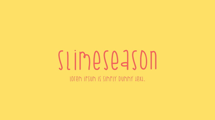 SlimeSeason Font