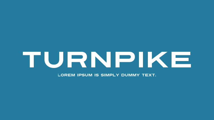 Turnpike Font
