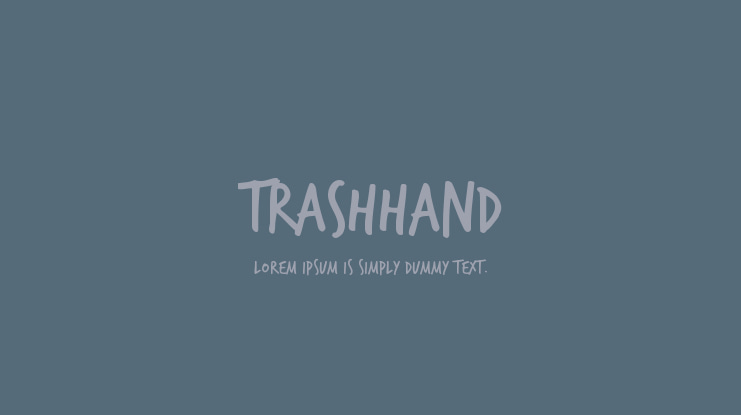 TrashHand Font