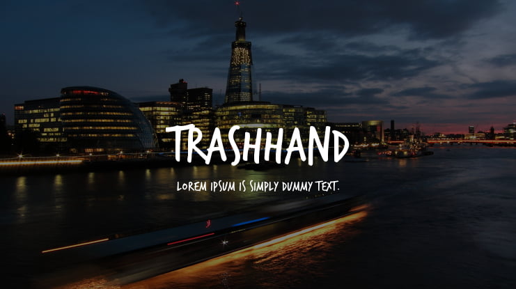 TrashHand Font